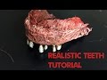 www.monstertutorials.com - Make realistic teeth with hot glue