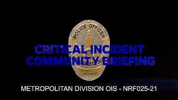 Metropolitan Division OIS 4/27/21 (NRF025-21)