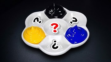 Making 4 Colors with Only 3 Primary Colors #satisfying #colormixing #asmr 