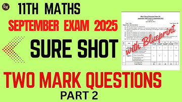 Class 11th September Paper 2025 2 Mark Questions  |PSEB|CBSE #september2025 #mathsexampreparation