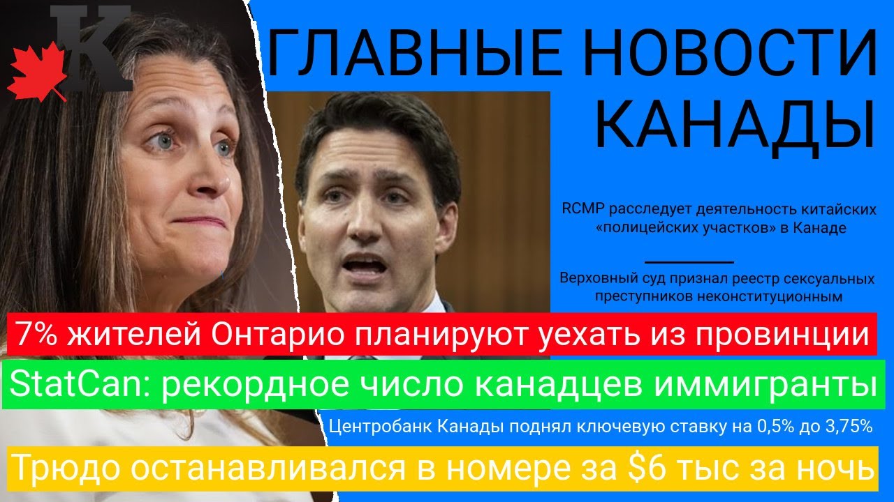 №2810 Жители Онтарио массово уезжают; Приток иммигрантов; Китайская ...
