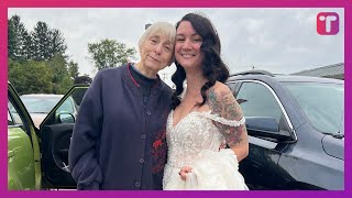 Bride Surprises Aunt Who Couldn't Make Her Wedding