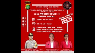 PBB adakan 1500 Vaksin, Bukti Pemuda Batak Bersatu Komitmen Untuk Sukseskan Vaksinasi Covid-19