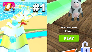 aquapark.io- New Release - Hyper Hybrid Casual - Gameplay Walkthrough (iOS & Android)