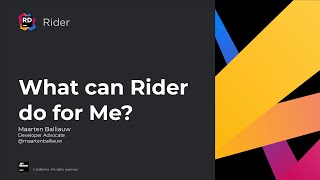 What can Rider do for me?