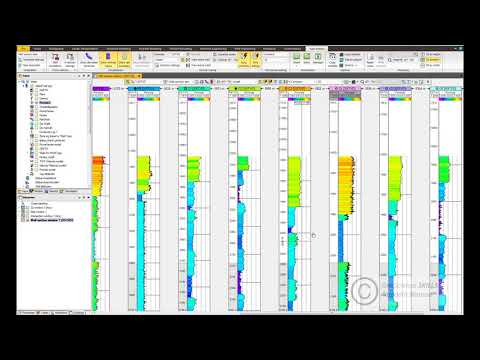 Porosity mapping using well logs in Petrel-EN