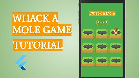 📱Flutter Game Tutorial : Whack a Mole 💢 🦫|| Speed Code 🚀