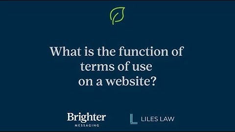 Do you need terms and conditions on your website?