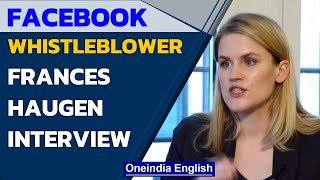 Facebook Whistleblower Frances Haugen Exclusive Interview | Mark Zuckerberg | Oneindia News