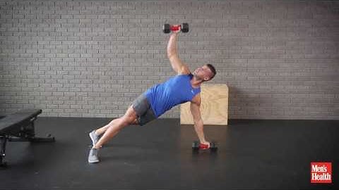 Dumbbell Pushup, Walkout, T-Rotation, Row