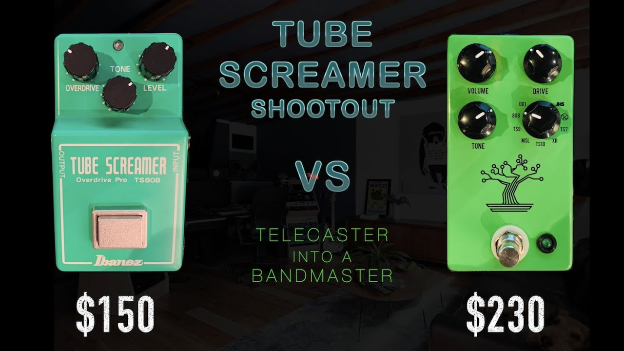 TUBE SCREAMER SHOOUT #1 IBANEZ TS808 V JHS BONSAI 808 - YouTube