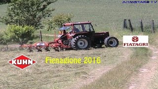 Agriculture Real | Fiatagri 72-93 & Kuhn GF 502 | Fienagione 2016