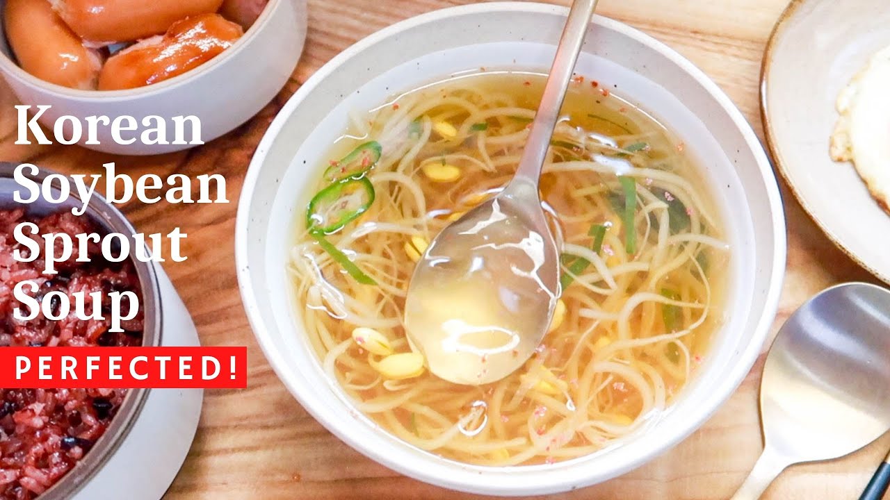 How to: Kongnamul Guk!   Korean Soybean Sprout Soup