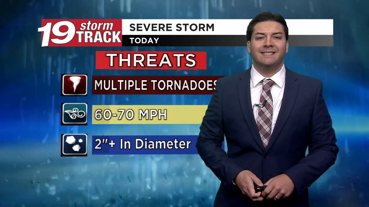 Tracking strong to severe thunderstorms tonight - YouTube