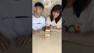 Jenga: Winner Goes to McDonald's #reels #challenge #funnyfamilygames #shortvideo #family #games
