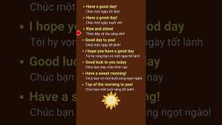 8 lời chúc tiếng Anh thay vì 'Good Morning' Cùng Học Tiếng Anh Với Nhau