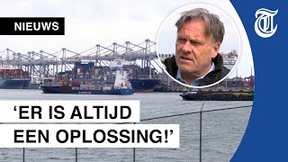 Drukte in Rotterdamse haven door Suez-schepen