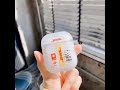 Airpods クリアー シリコンケース DHL デザイン シャインイングクイックサンド