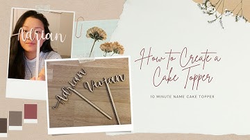 How to create a cake topper in less than 10 minutes using Adobe Illustrator and the Glowforge!