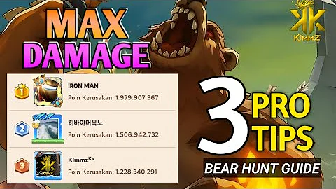 MEMAKSIMALKAN DAMAGE BEAR TRAP! (KINGSHOT) || FULL GUIDE BEAR HUNT!!!
