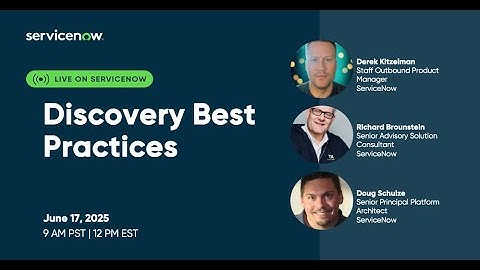 ITOM Academy: Discovery Best Practices