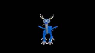 Blue Eastern Dragon made in Spore