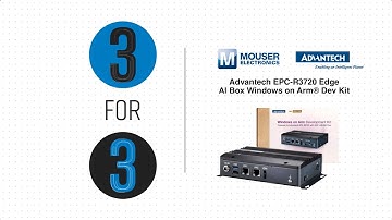 Advantech EPC-R3720 Edge AI Box Windows on Arm® Dev Kit: 3 for 3 | Mouser Electronics