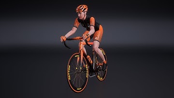 Female Cyclist Animated (Unreal Marketplace)