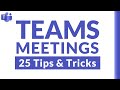 Top 25 Tips and Tricks for Microsoft Teams meetings // A Teams Meetings tutorial