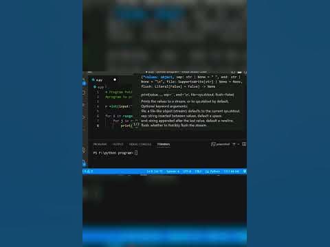 Programs to print number pattern in python - YouTube