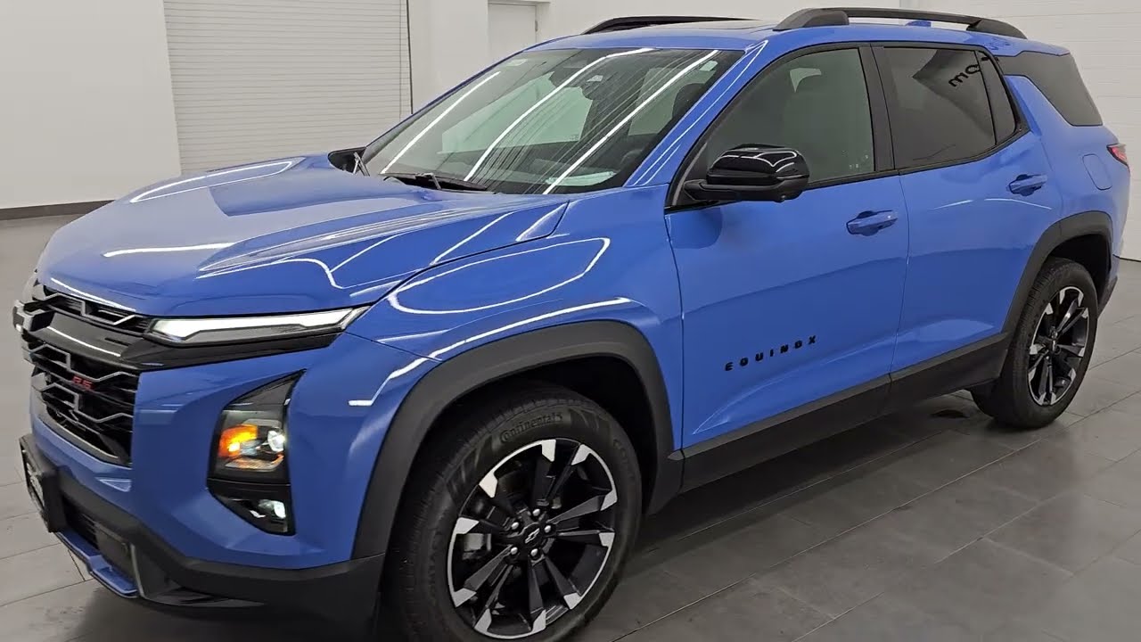 2025 CHEVROLET EQUINOX RS AWD LOADED IN REEF BLUE METALLIC 4K