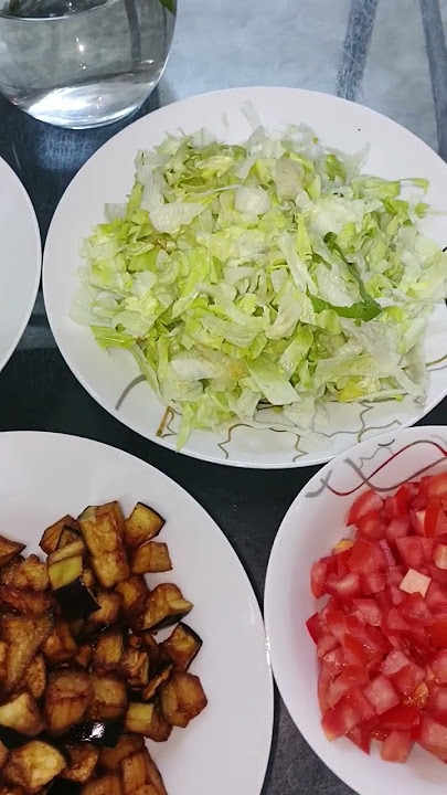 Preparing For Salad #preparingforsalad #vegetables #asmr #shorts
