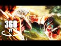 360° EREN VS REINER | ARMORED TITAN Attack On Titan Season 4