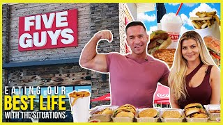 Five Guys is Doing it Different... Best Cheat Day Yet?! | EATING OUR BEST LIFE