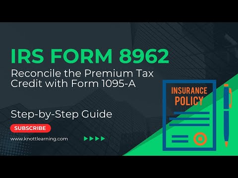 IRS Form 8962 Premium Tax Credit.  IRS Form 1095-A?