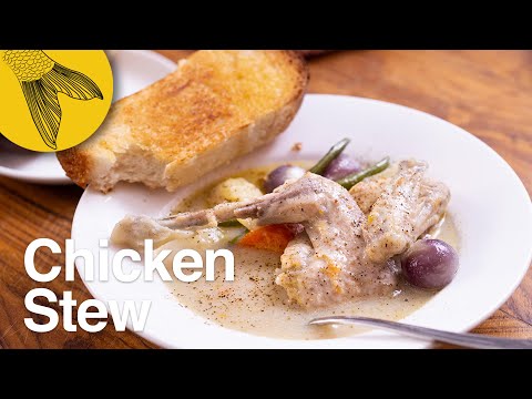 Chicken white stew recipe—Kolkata cabin-style Bengali chicken stew—Kolkata street food by Bong Eats