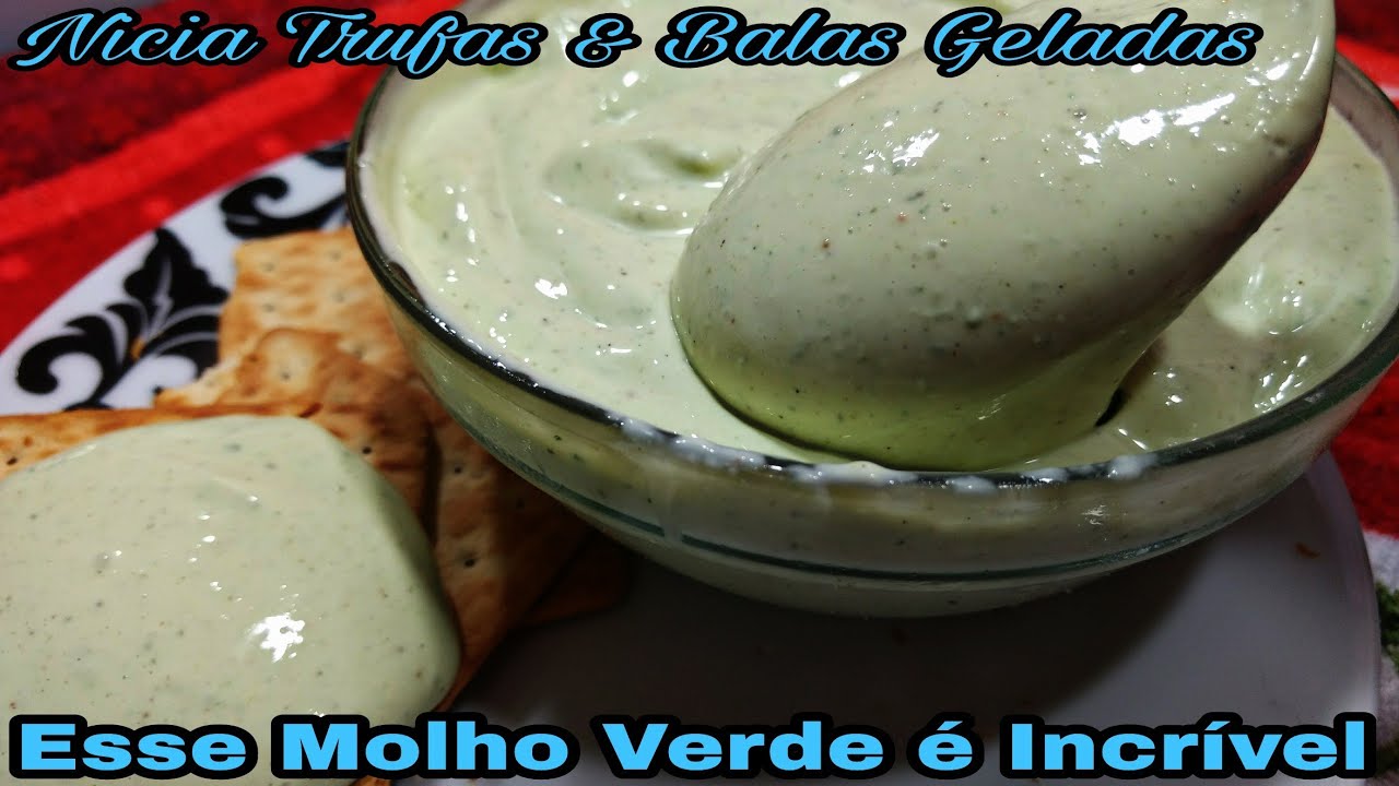 MOLHO VERDE DE LANCHONETE DELICIOSO. MOLHO VERDE DE LANCHONETE DELICIOSO.