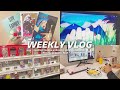 Weekly vlog  cooking manga unboxing playing nintendo chill day at home food  anime 