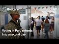 LIVE: Voting in Peru's presidential election extends into a second day