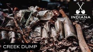 Exploring The Creek Dump - Bottles, Marbles & Other Glass - Old City Dump