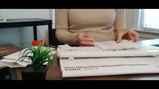 OFFICE WORK  PAPER/MAIL RIPPING, CRUMPLING, AND TEARING!(ASMR)#subscribe 