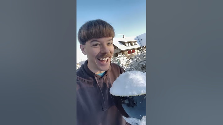 Wie man Schnee richtig verspeist
