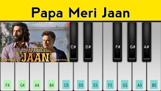 Papa Meri Jaan Piano Tutorial | Animal | Ranbir Kapoor screenshot 4