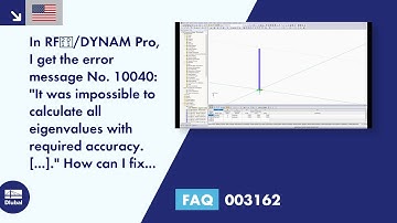 [EN] FAQ 003162 | In RF-/DYNAM Pro, I get the error message No. 10040: "It was impossible ...