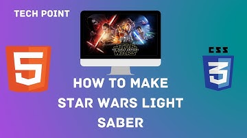 Star War || How to make Star Wars Light saber Using HTML & CSS