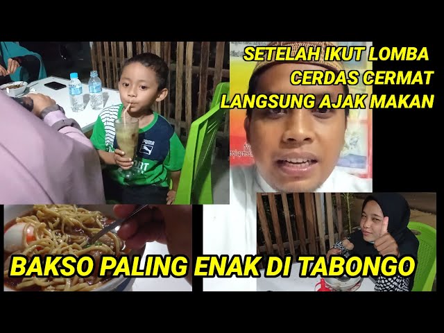 AJAK MAKAN BAKSO ANAK² SANTRI SETELAH IKUT LOMBA CERDAS CERMAT class=