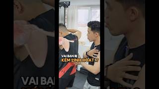 Vai Khó Chịu Khi FacePull? Kém Linh Hoạt ?? #dieuhuefit #biomechanics #fitness #shorts #gym