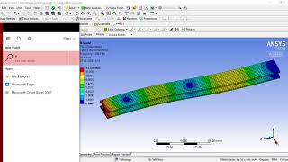 An example of static structural, modal and random vibrations