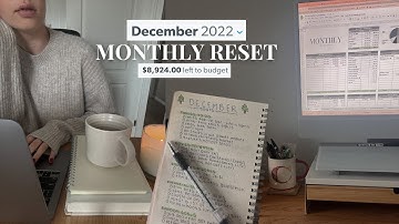 DECEMBER RESET ROUTINE | goal setting, budgetting & current favourites