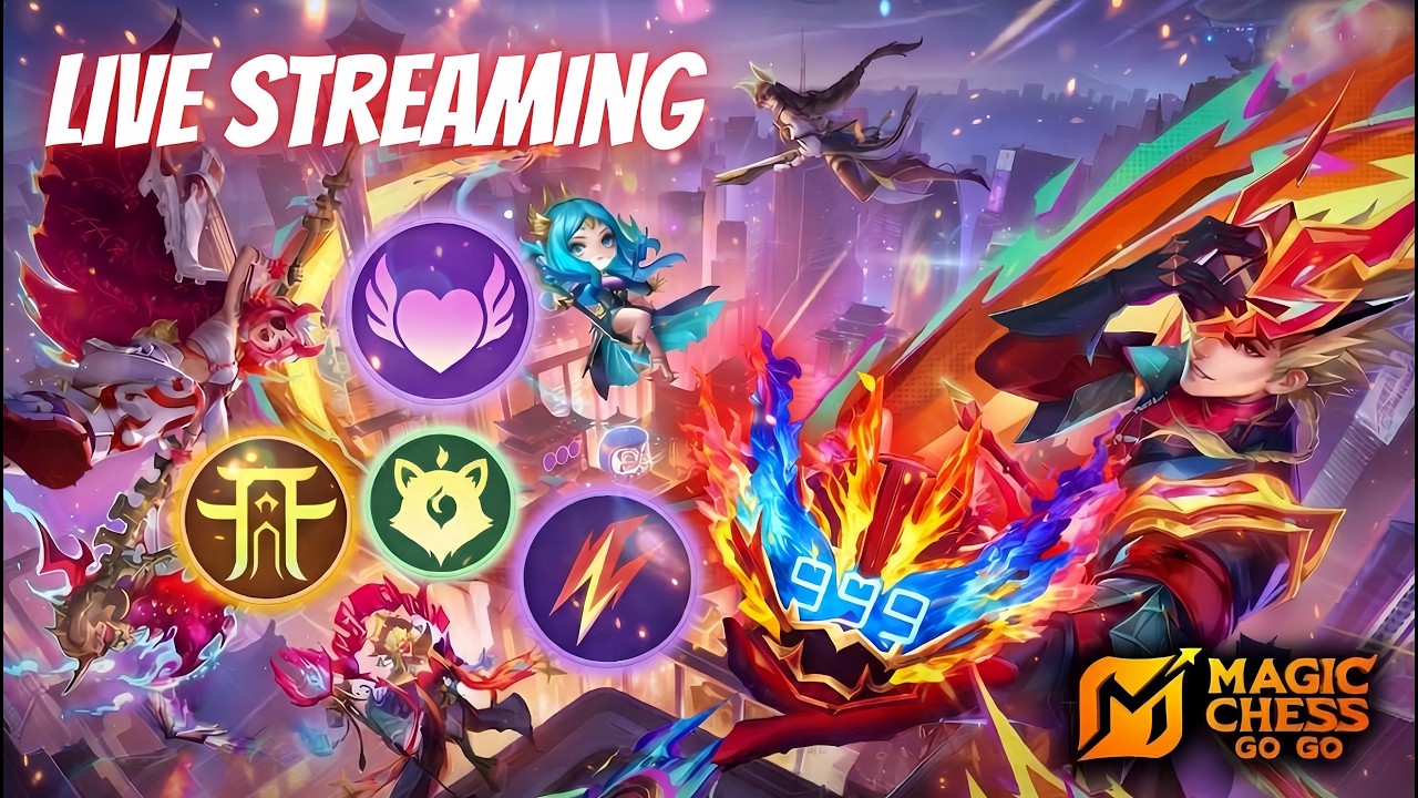 Live streaming magic chess, push lagi dan lagi